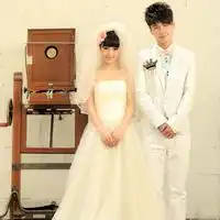 韩国婚纱情侣qq头像
