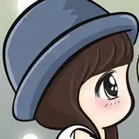 你的名字我的心事简单可爱的卡通情侣头像
