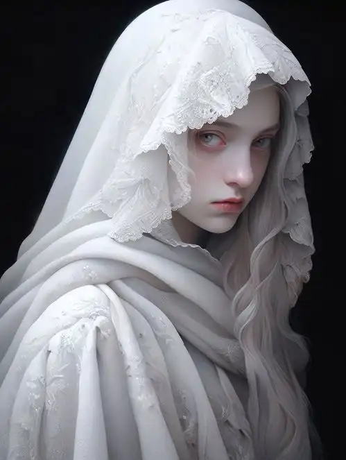 头纱少女midjourney人物
