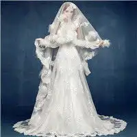 戴头纱的女生头像伤感女头像唯美头纱图片
