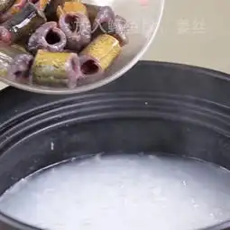 食美粥营养粥系列鳝鱼粥黄鳝粥砂锅炖锅做法易学
