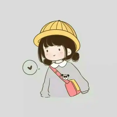 呆橘简笔情侣头像
