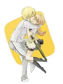 求动漫男的和女的接吻的头像,男的必须很帅,女的也必须很漂亮
