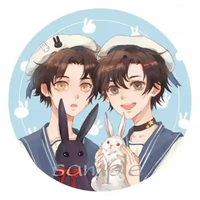 好基友头像一左一右动漫图片qq头像基友俩男生动漫

