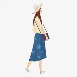 夏季手绘小清新美女插画图片素材其他格式下载动漫人物大全

