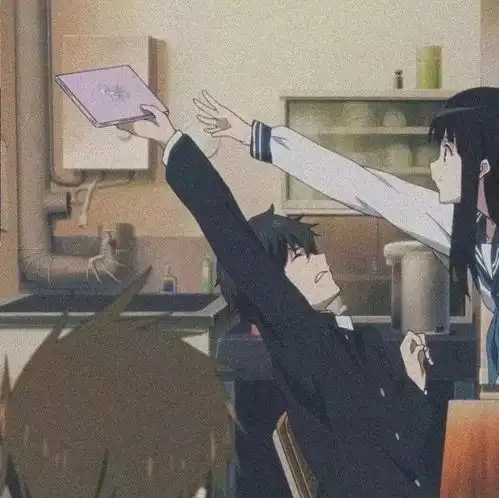 无水印情侣头像
