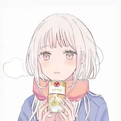 唐崎夜雨二次元简约情侣头像
