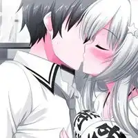 舌吻头像二次元情侣舌吻头像
