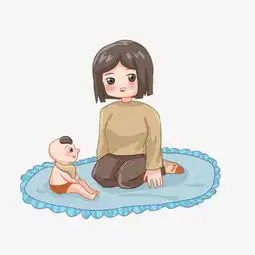 母婴妈妈和小孩插画图片素材其他格式下载动漫人物大全
