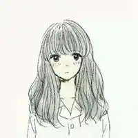素描头像短发女生唯美小清新微信头像图片大全
