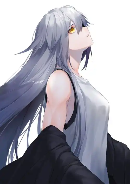 二次元美女甜美可爱插画
