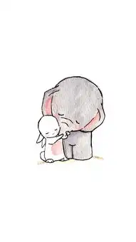壁纸狂人哈哈大象与小兔poweredphpwind
