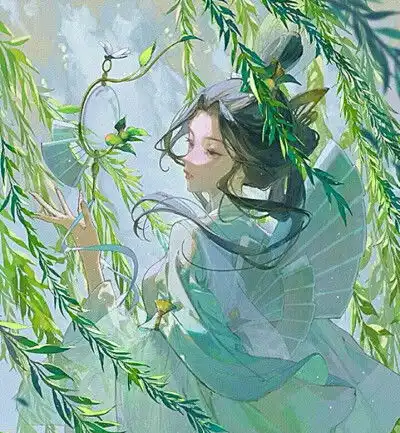 古风动漫女头可爱仙气
