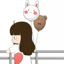南曦敲可爱卡通情侣头像
