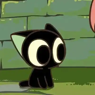 有没有类似的酷酷的黑猫头像
