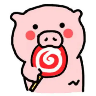 2019微信卡通猪头像呆萌珍惜眼前人用心对别人
