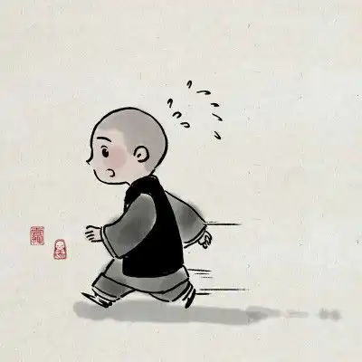 最萌小和尚卡通图片头像,一禅小和尚可爱图片头像
