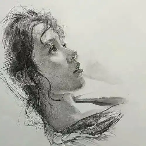 国内大师级素描人像赏析美女篇
