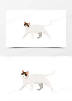 小白猫图片卡通可爱呆萌大全熊猫办公
