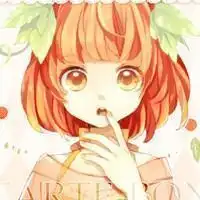 短发卡通萌女生头像
