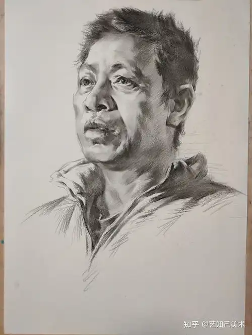 四分之三侧的男性素描头像最全讲解,再也不要说不会画啦
