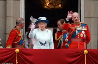英国庆祝女王88岁生日皇家空军表演
