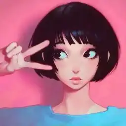 卡通背影情侣头像一对两张

