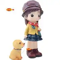 女生牵狗的情侣头像微信头像图片大全
