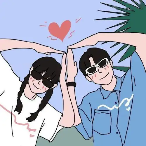 特别惊艳的动漫情侣头像
