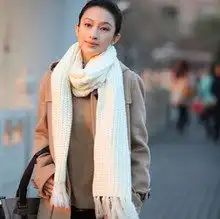 2012韩国秋冬男女士拼接彩虹条纹围巾彩条情侣围巾围脖女
