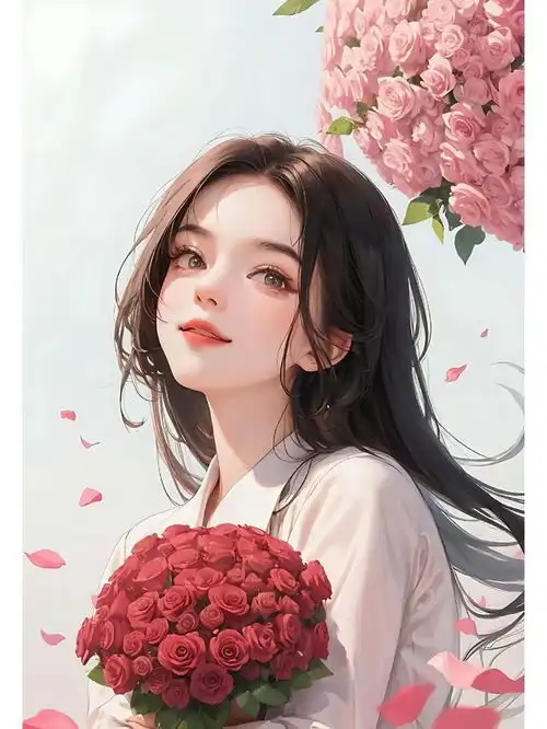 值得长期不换的捧花头像
