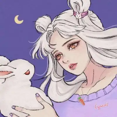 王者荣耀手绘女生头像可做团头
